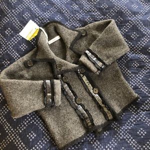 OOAK girls wool upcycled Pea coat! Sized 8/10